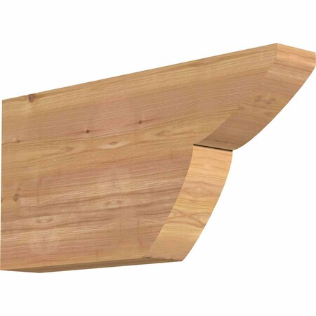 Ekena Millwork Crestline Smooth Rafter Tail, Western Red Cedar, 3 1/2"W x 12"H x 24"L RFT04X12X24CRE00SWR